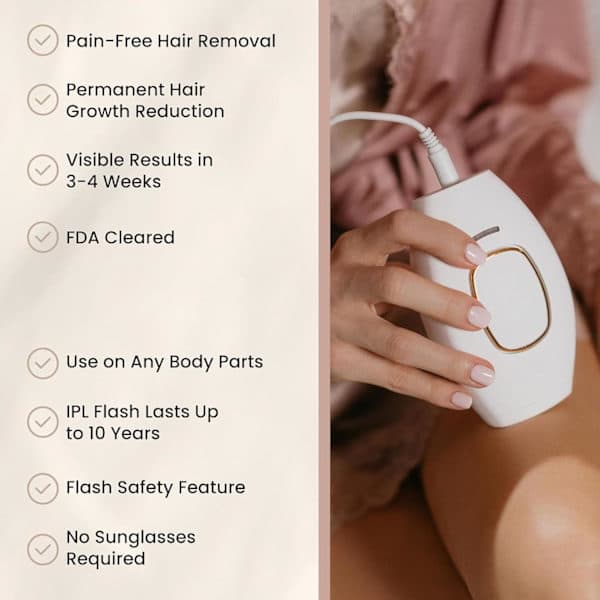Epilator, IPL Epilator Pulserende Lys, Pulserende Lys Epilatorer, Til Ansigt, Armhuler, Ben og Krop