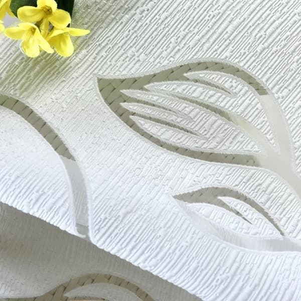 Set med 2 skira gardiner - Heminredning - 100 x 250 cm - Vit White