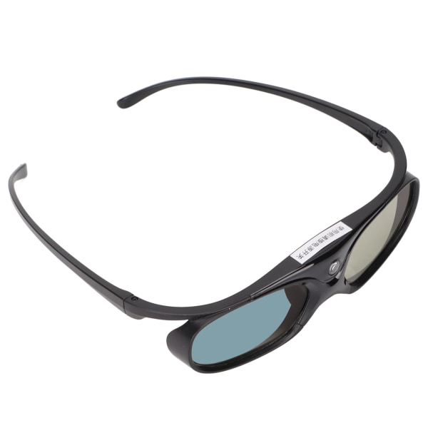 3D-briller 1080P LCD-brille vidvinkel 178° oppladbart batteri 3D-lukkerbriller, svart