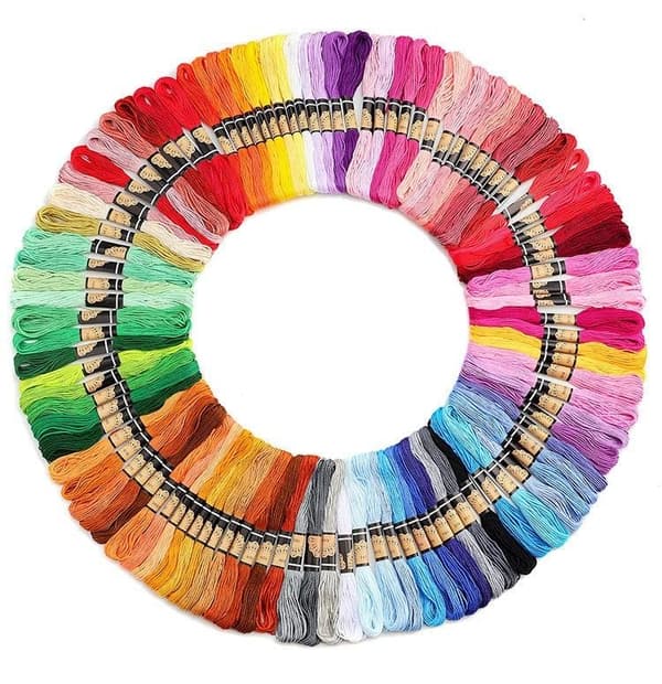 200 nøgler broderigarn / moulinégarn multicolor