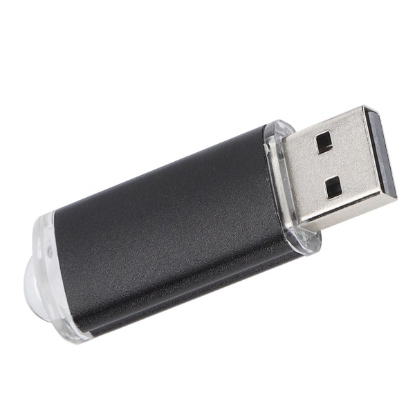 USB Flash Drive Gjennomsiktig deksel Svart bærbar minnepinne for PC-nettbrett16GB