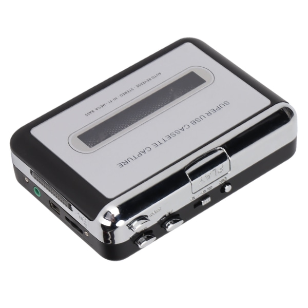 Tape til MP3-konverter Stereo 3,5 mm bærbar USB-kassetteafspiller med høretelefon til bærbar pc
