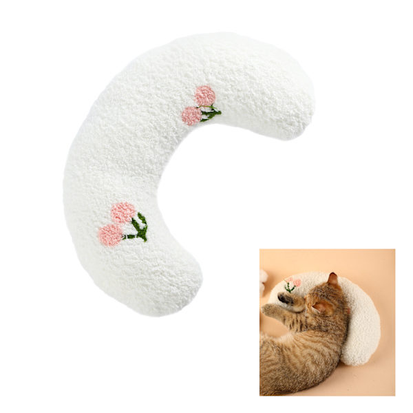 Koiran ja kissan tyyny suojaa kaularankaa syvän unen U-muotoinen tyyny kissanpentutyyny (25*15cm) Materiaali: Teddy velvet + helmi puuvilla