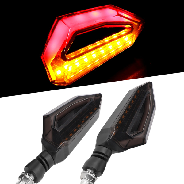 2 stk Motorcykel LED Blinklygter Blinklygter Lampe Passer til Honda