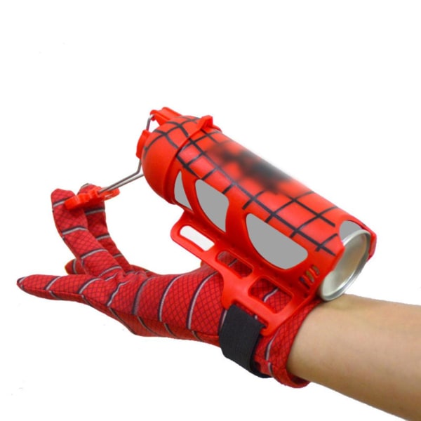 Halloween Spider Glove Leker Cartoon Cosplay Spider Plast Hanske Håndledd Launcher Sett Leketøy for gutter Gave