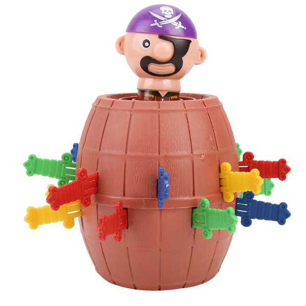 Funny Jumping Pirate Barrel Game Legetøj Tricky Toy Voksen Kids Party Game