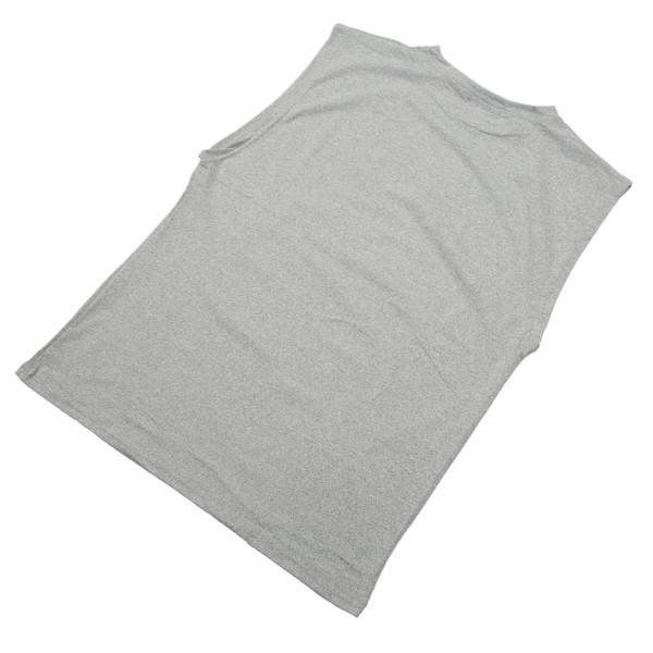 Träningslinne för män Ärmlösa muskelskjortor i ren färg för Bodybuilding Gym TrainingGrey XL