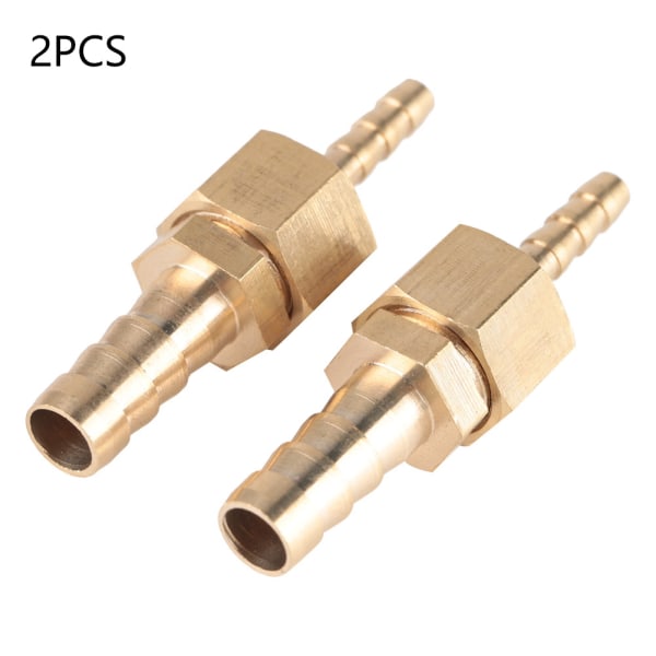 2 stk. 4--6mm messing fittings slange barb hale reducer reduktionsprop stik