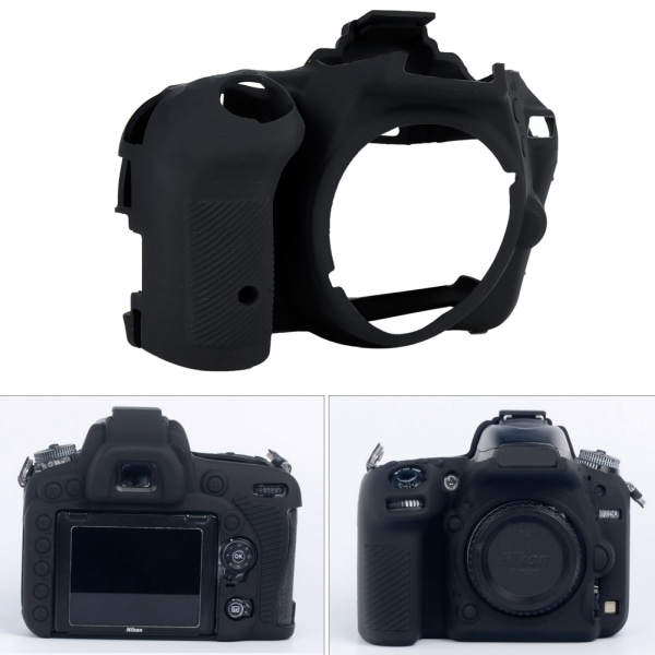 Blødt silikone beskyttende etui Støvtæt anti-slip skal til Nikon D5500 D5600 kamera