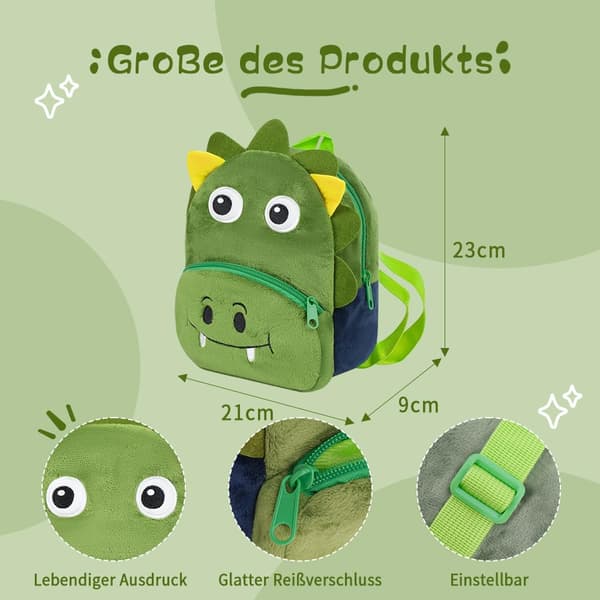 Mini pehmoreppu, dinosaurus