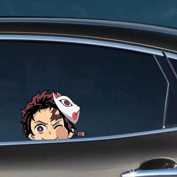 4 stk Anime bilmærkater Klistermærker Japansk anime bilmærkat til forrude vinduer klistermærke Vandtæt biltilbehør