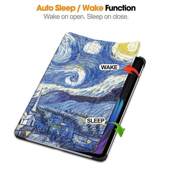 Case for Xiaomi Pad 7 Pro/Pad 7 Pattern Printed Leather Stand Tablet Cover - Starry Sky