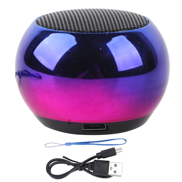 Mini Bluetooth högtalare Bärbar galvanisering Gradient Färg Stål Cannon trådlös högtalare
