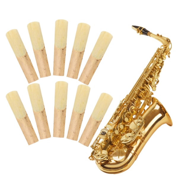 10 ST Saxofonrör med cover Ersättning av musikinstrument i alt bambu