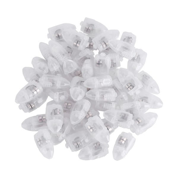 1 sett/50 stk vanntett LED-lys for papirlykt ballong bryllupsfestdekor gul