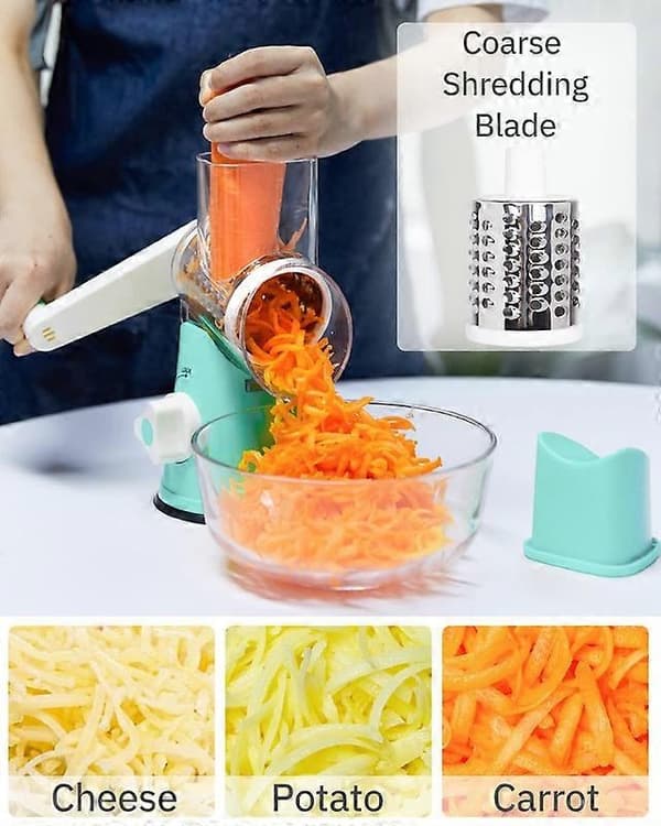 Rotary Cheese Grater, Manual Cheese Grater with Handle