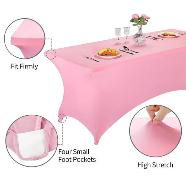 183 cm elastisk dug til hobby, spandex elastisk dug, vaskbar og krøllefri Rose Pink Rose Red