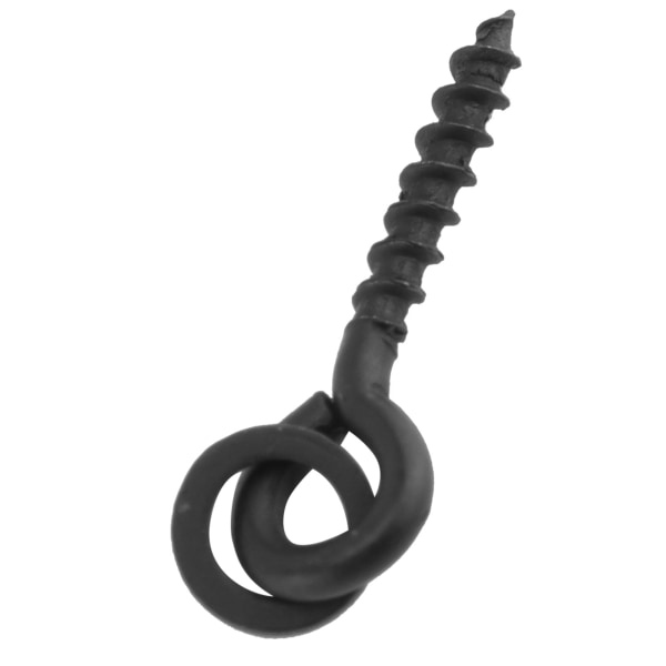 10 stk. agnskruer med 20 stk. ovale ringe karpe rig ring stop karpe fiskegrej krog skrue grøn