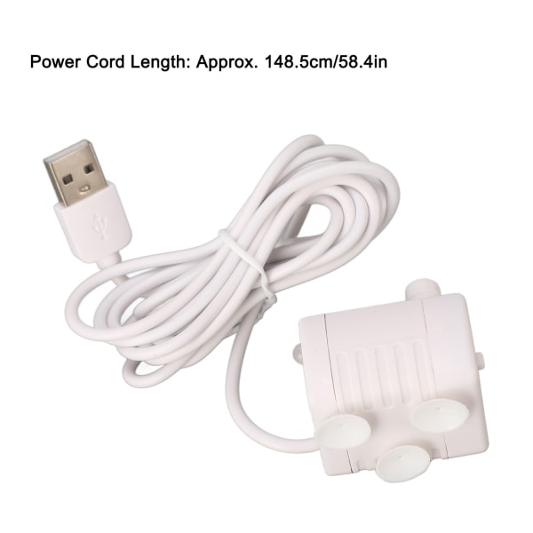 Pieni USB-virtalähteellä toimiva hiljainen kissan juomalähdepumppu DC-harjattomalla moottorilla, estää kuivakäynnin