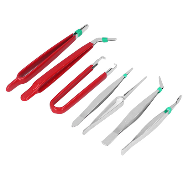 7 kpl pinsettejä, antistaattinen multi set huoltokorjaukseen