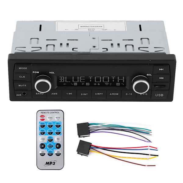 12V Bil MP3 Afspiller Audio FM Radio Håndfri Opkald Broadcast U Disk Maskine