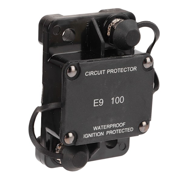Automatisk Nulstillingsafbryder 1/4 tommer Stud 32V 100A IP67 Vandtæt til Båd RV Truck Batteri