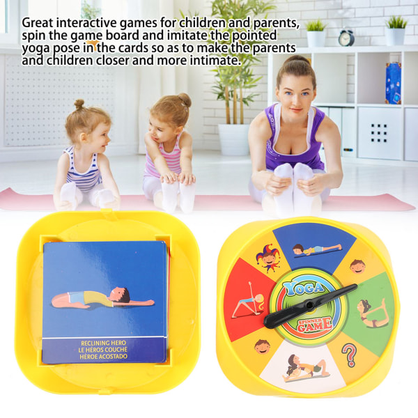 Yoga Pose Kids Cards Interaktiivinen peli vanhemmille ja lapsille