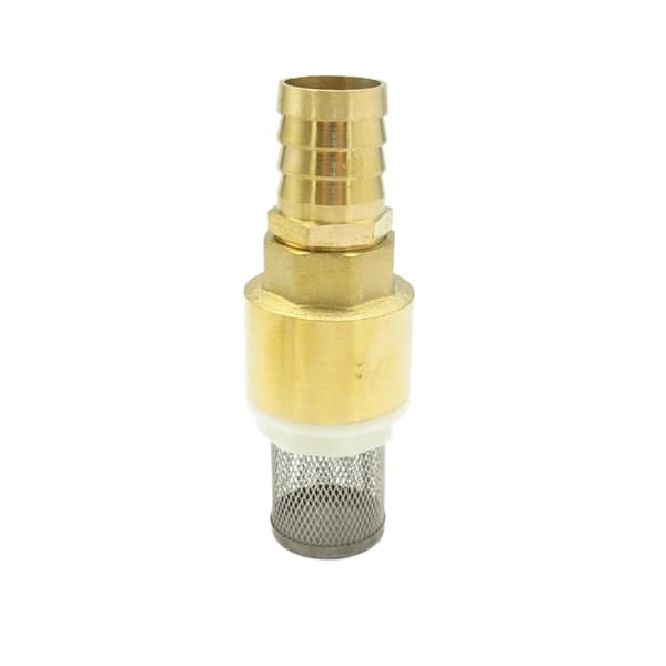 16mm messing/rustfri fodventil med si til pumper