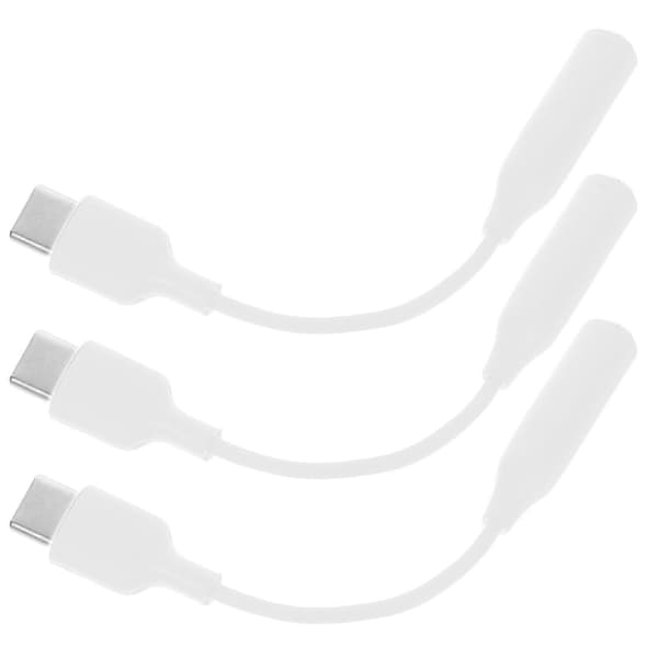 3 stk USB C til 3,5 mm lydadaptere 3,5 mm hodetelefonkontaktadaptere lydadaptere