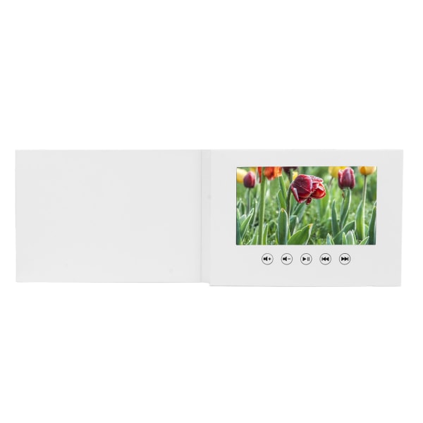 7 tuuman LCD-videoonnittelukortti 1500 mAh:n litiumioniakulla – syntymäpäivä- ja vuosipäivälahja