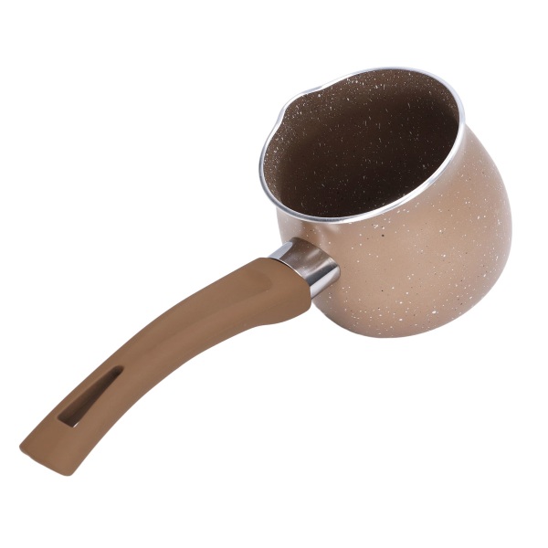 Nonstick Mælkepande 8 cm Ø Enkeltgreb Aluminiumslegering kogegryde til Kaffe Smør Chokoladebrun