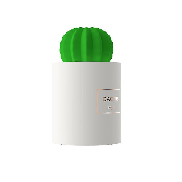 Mini Cactus USB Humidifier for Bedroom, Office, Car - 280ml, 50ml/h, Auto Shutdown