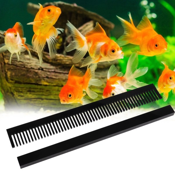 320 mm Lengde Svart Aquarium Fish Tank Weir Overflow Comb Avtakbar Marine Sump