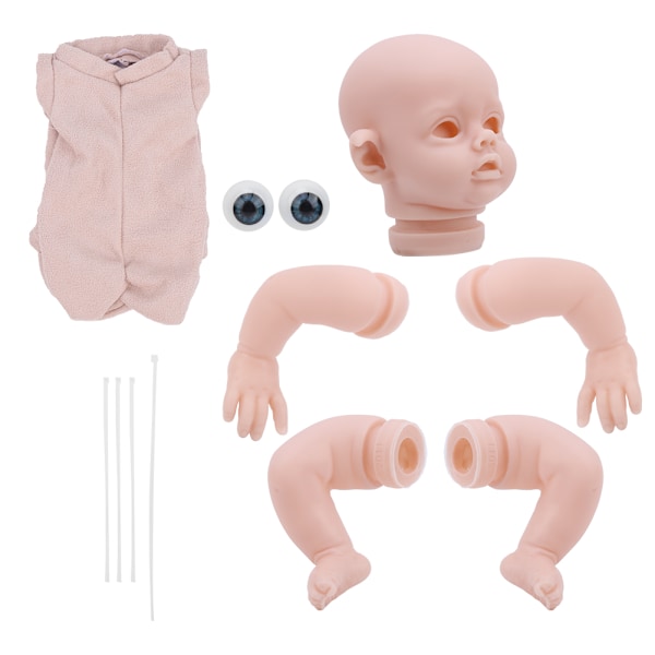 12 tums vinyl Reborn docka kit DIY omålad Reborn babydocka mögel set delar leksak vit 12 tum