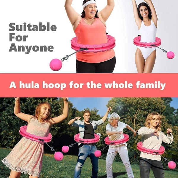 Hula Hoop som inte faller ner, justerbar för vuxna, storlek 55-125 cm