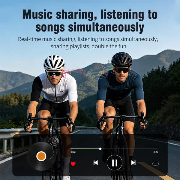 Handsfree-intercomkit för motorcyklar, trådlöst Bluetooth 6.0-kommunikationssystem, IPX5-vattentålighetsklassning.