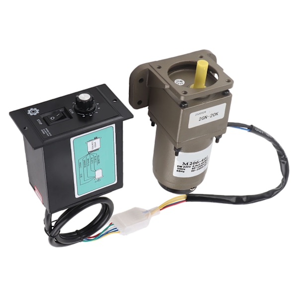 Justerbar Hastighedsreduktionsmotor - 1 stk., 6W, AC 220V, Enkeltfaset