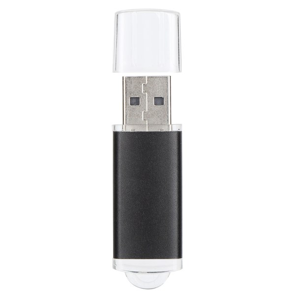 USB Flash Drive Transparent Cover Sort Bærbar Memory Stick til PC Tablet16GB