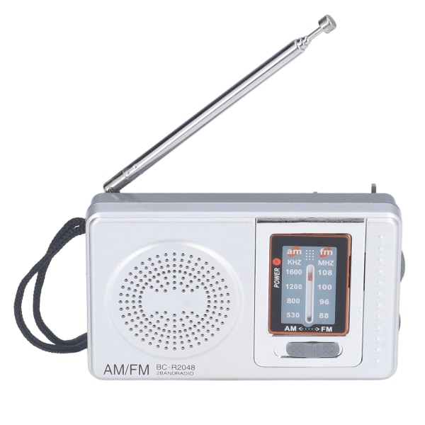 AM FM-radio Batteri Power Vattentätt plastmaterial Bärbar radiomottagare för utomhusunderhållning (BC-R2048)