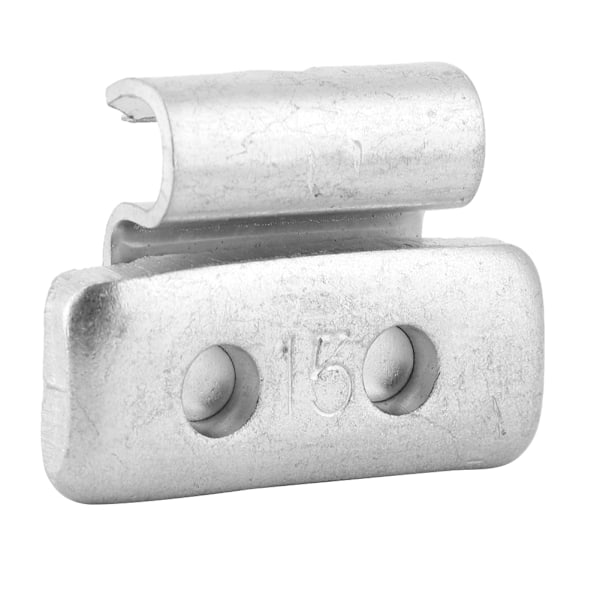 15g 0,53oz 100 st P-formade hjulbalansvikter i aluminiumlegering, klämma på, motvikt för stålfälgar