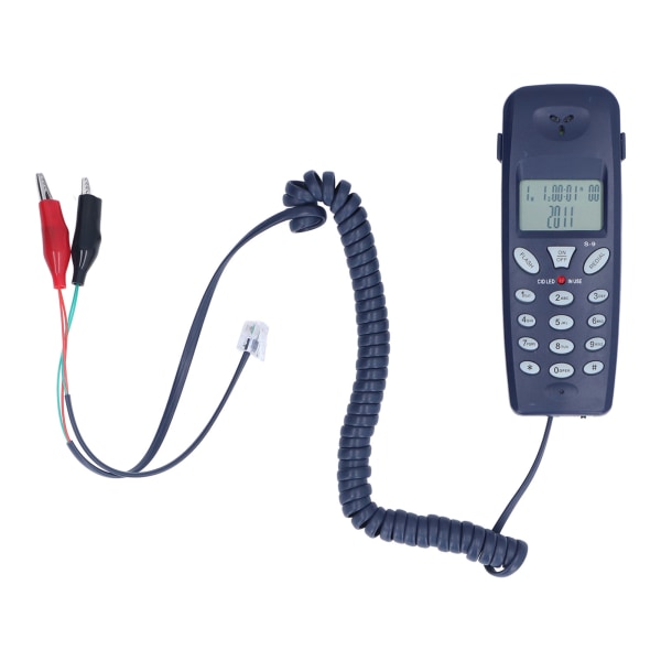 Telefon med ledning FSK DTMF 12 bit LCD-skærm Kablet telefon med genopkaldspausefunktion til hjemmekontor
