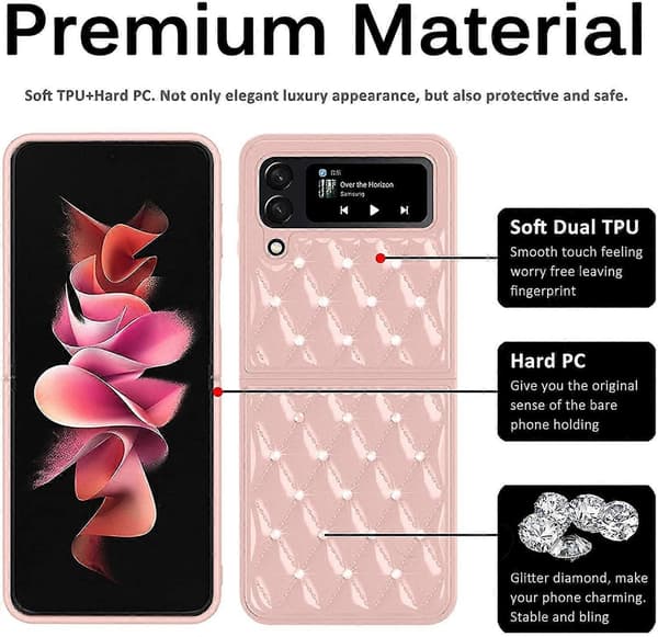 Diamond Glitter Case Compatible with Samsung Galaxy Z Flip 3