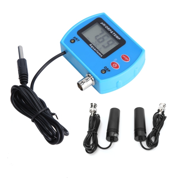 PH Redox Tester Veggmontert Reduksjonspotensialmåler Vannkvalitetsmonitor EU Plugg 230-240V