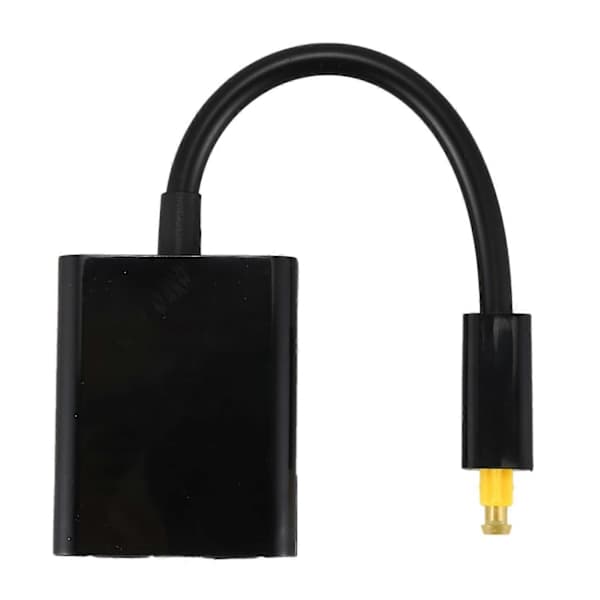 Digital optisk lydsplitter 1 ind 2 ud, Toslink SPDIF optisk kabel splitter adapter, lydsignal hub konverter