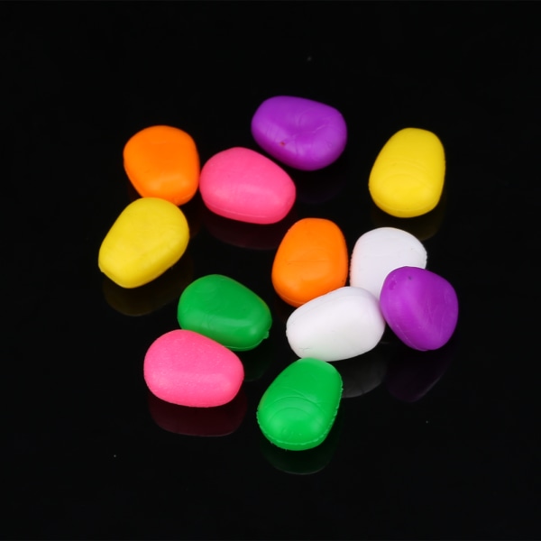 60 stk flytende plast 6 farger Pop Up Soft Fishing Sweetcorn Bait (#7)
