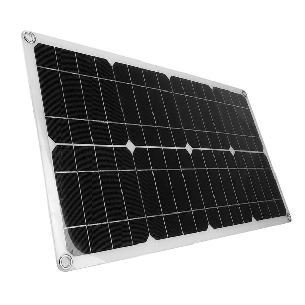 25W Dual 5V USB Fleksibel Single Crystal Solar Power Panel Kit Bilbatteriladerkontroller
