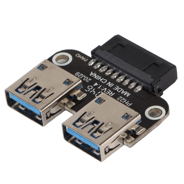 USB Adapter 20Pin til Dual USB3.0 USB3.1 God elektrisk ledningsevne konnektorkonverter