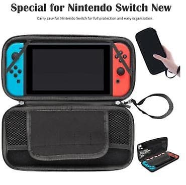 Väska för Nintendo Switch, hård reseväska, svart