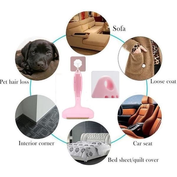 Tøjbørste, fnugfjerner, dyrehårfjerner, rengøringsbørste, pelsfjerner, til kæledyr, sofaer, tæpper, kashmir, strik