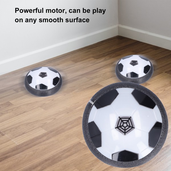 Barn Hover Fotball Leker LED-lys USB Oppladbar Air Power Innendørs fotball Spillespill